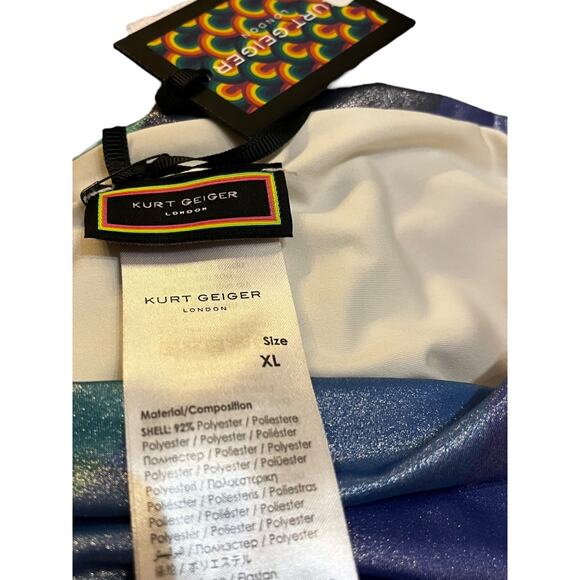 Kurt Geiger London KENSINGTON Multi Shimmer Stripe Bikini bottoms | Sz XL - Picture 10 of 16